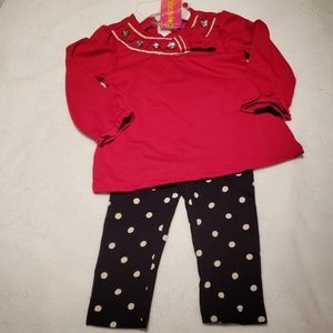 NWT - Girls Outfit - Leggings and Top